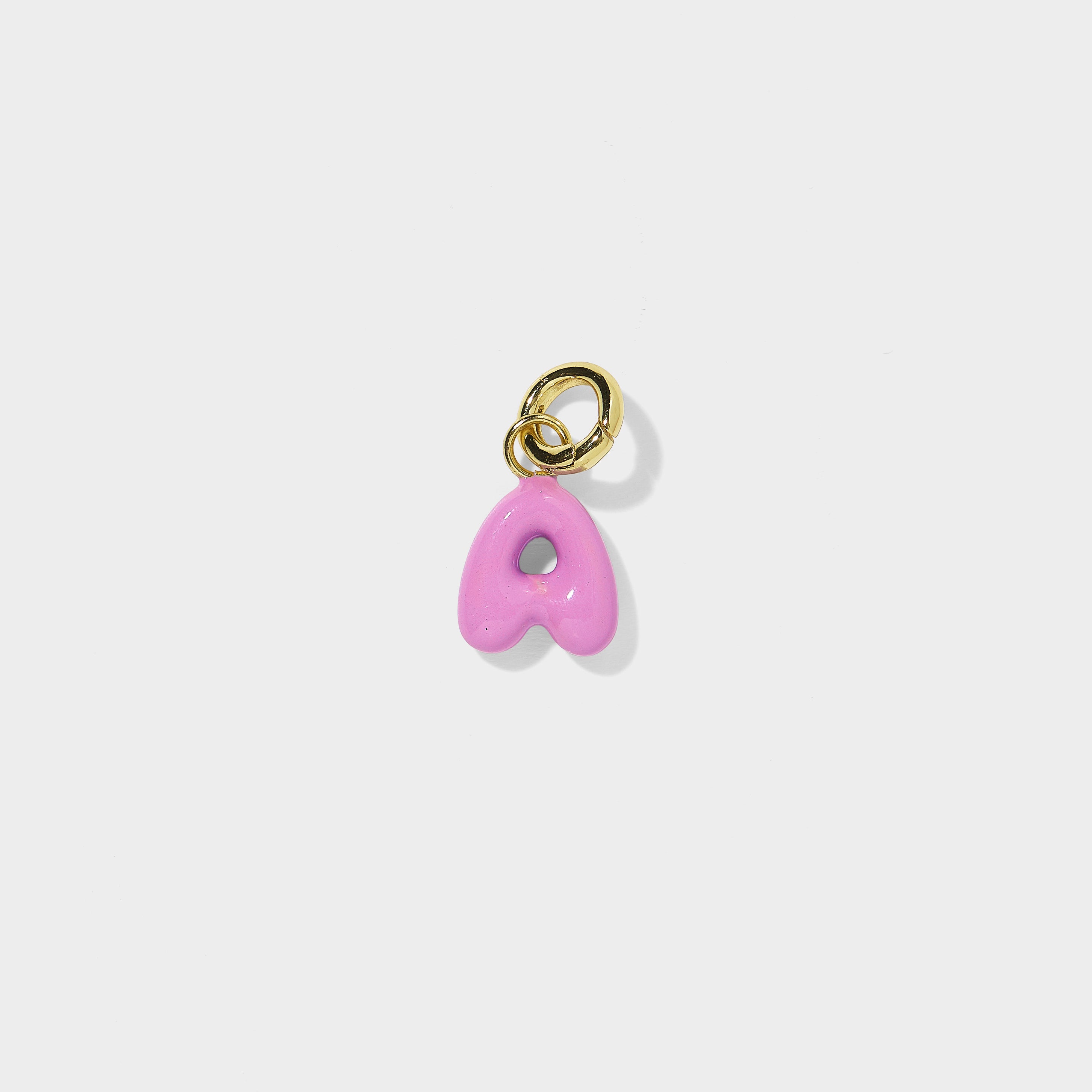 Enamel Bubble Letter Charm