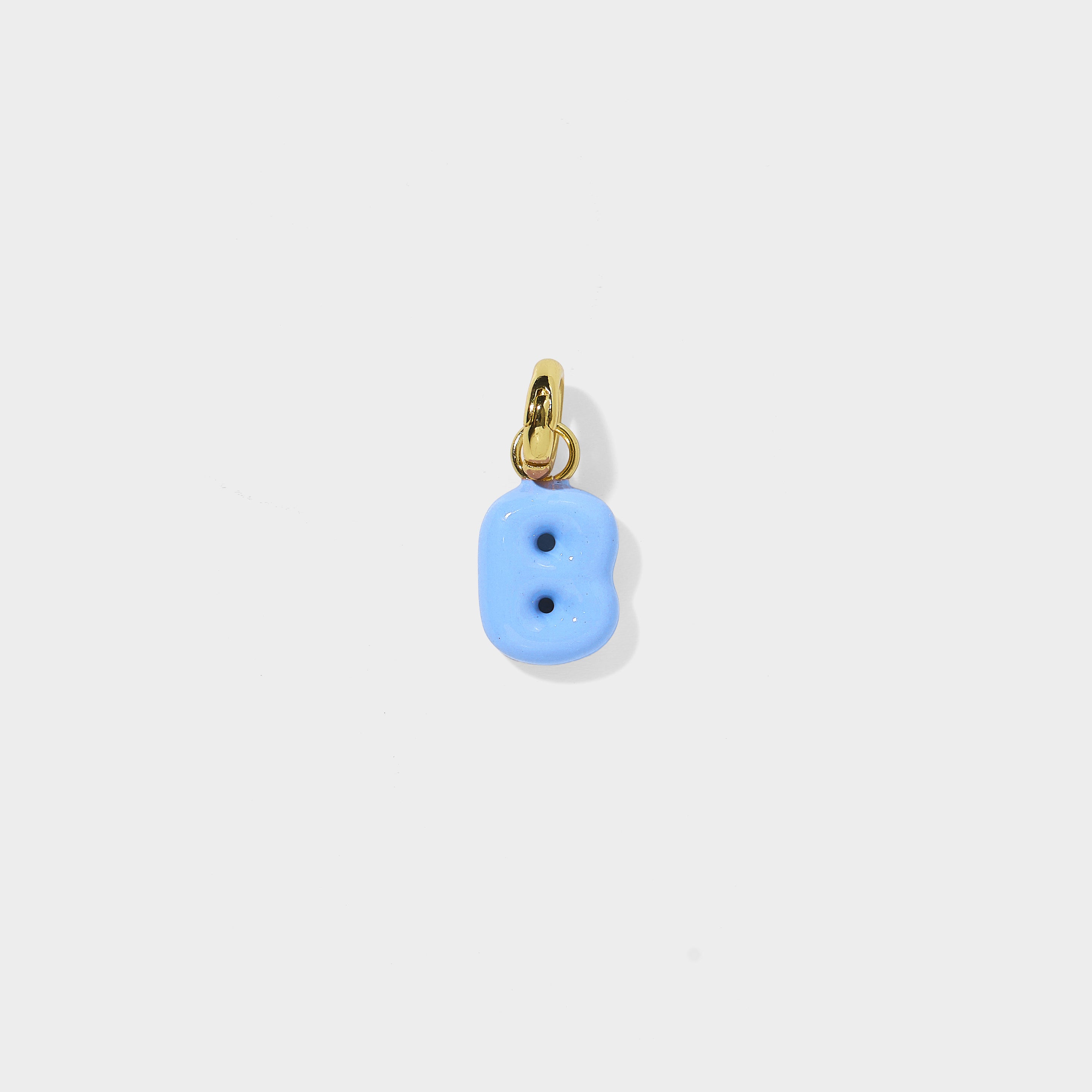 Enamel Bubble Letter Charm