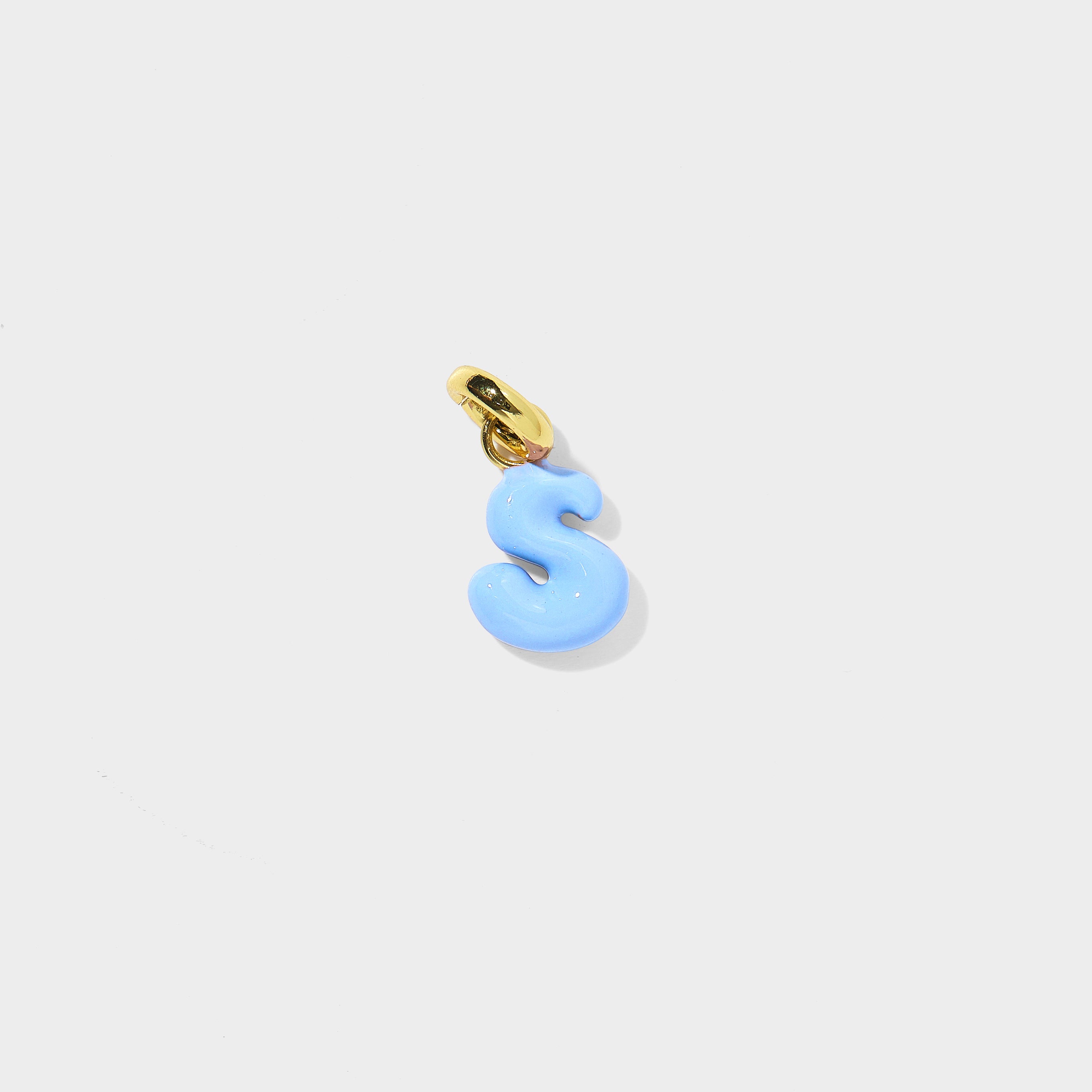 Enamel Bubble Letter Charm