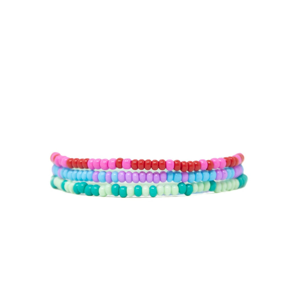 Allie + Bess Raspberry Duo Bracelet