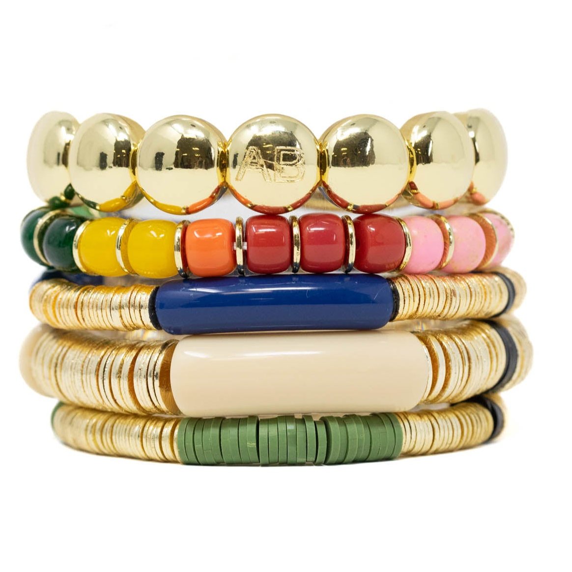 Allie Bess fashion stack bracelets