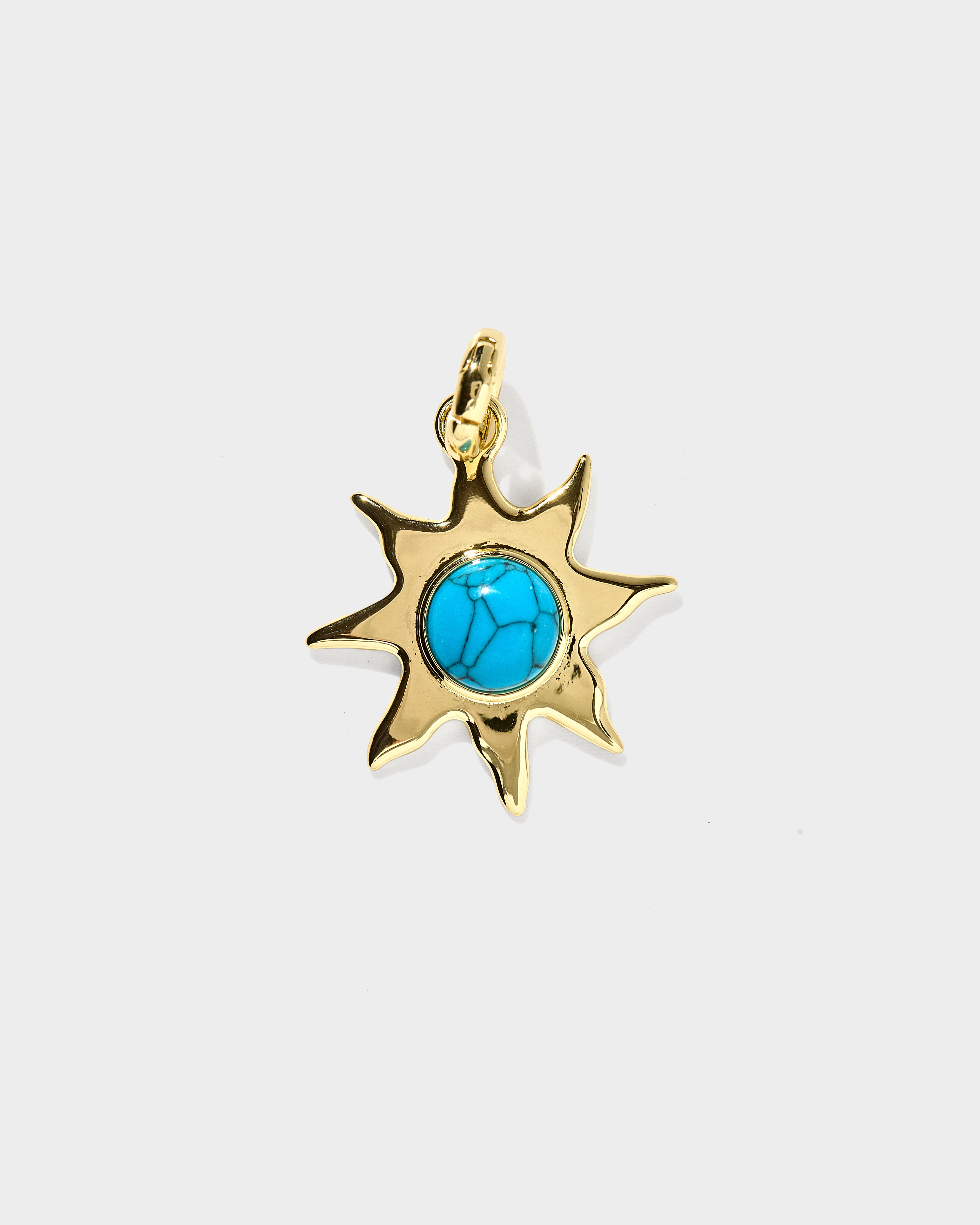 Turquoise Sun Charm