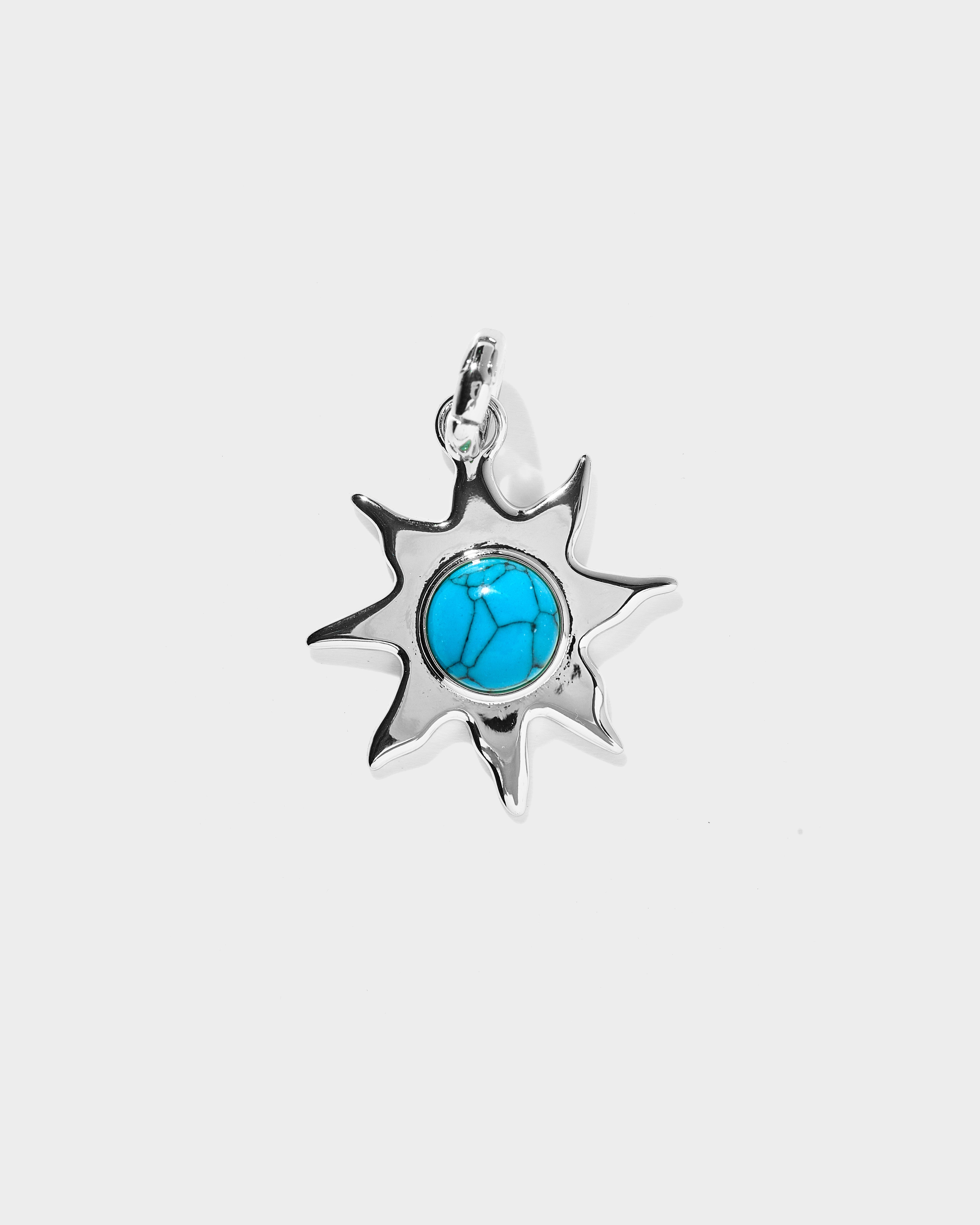 Turquoise Sun Charm