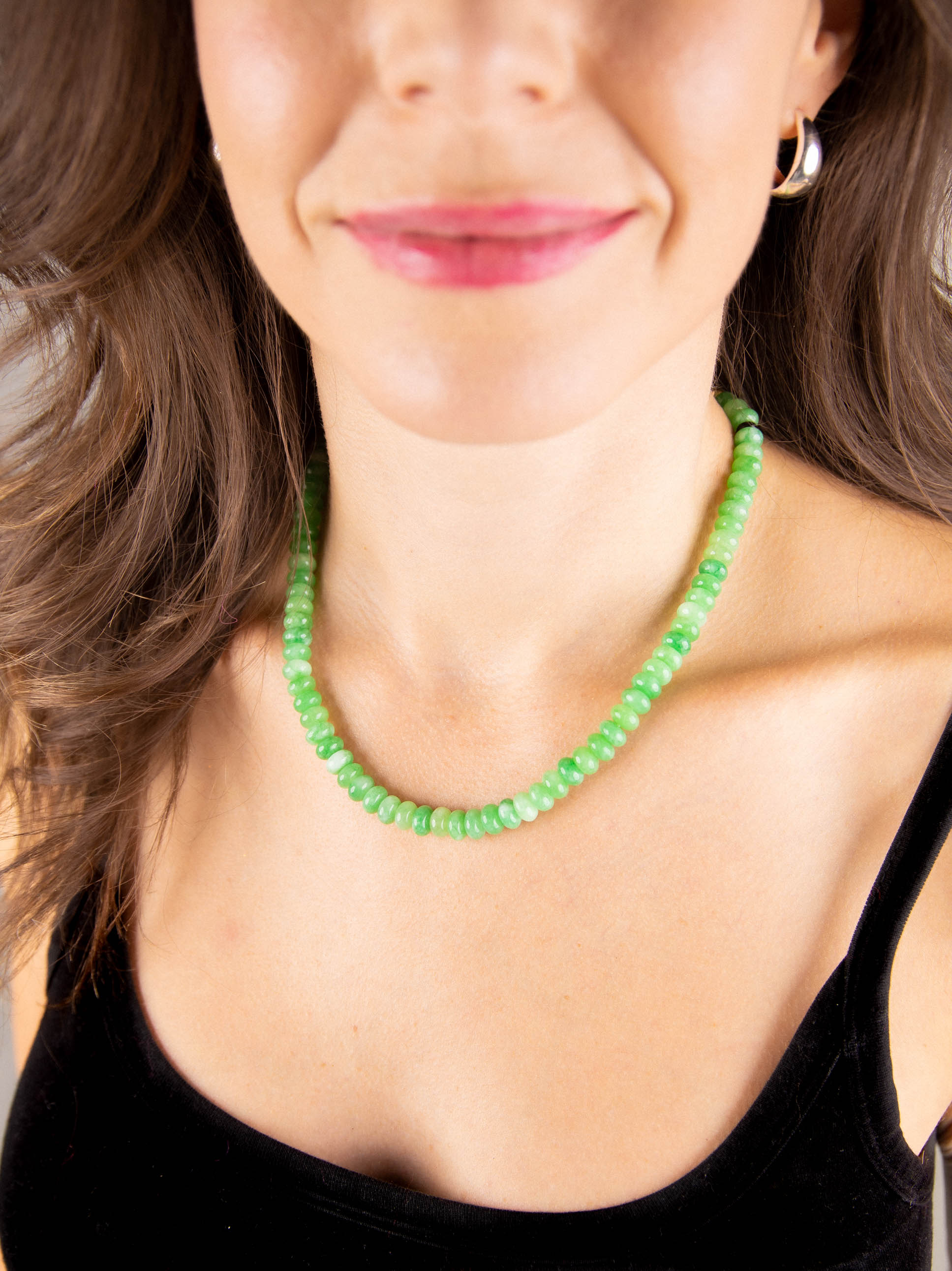 Sage green deals necklace