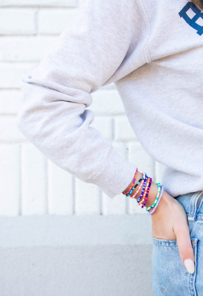 Allie + Bess Raspberry Duo Bracelet